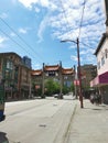 Beautiful view of Vancouver Chinatown Street scene