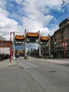 Beautiful view of Vancouver Chinatown Street scene