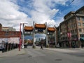 Beautiful view of Vancouver Chinatown Street scene