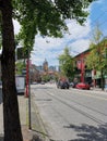 Beautiful view of Vancouver Chinatown Street scene