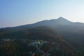 Beautiful view of the village in the foot of the Mount Popa