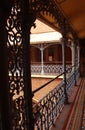 Beautiful view of vintage steel fabrications in the palace of bangalore. Royalty Free Stock Photo