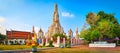 Beautiful view of War Arun. Bangkok, Thailand. Panorama