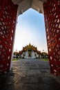 Beautiful view of Wat Benchamabophit Dusitvanaram