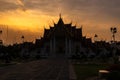 Beautiful view of Wat Benchamabophit Dusitvanaram