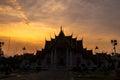 Beautiful view of Wat Benchamabophit Dusitvanaram