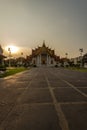 Beautiful view of Wat Benchamabophit Dusitvanaram