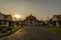 Beautiful view of Wat Benchamabophit Dusitvanaram