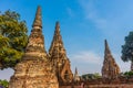 Beautiful view of the Wat Chaiwattanaram Temple of Ayutthaya, Thailand