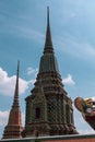 Beautiful view of Wat Phra Chetuphon Vimolmangklararm Rajwaramahaviharn in Bangkok Thailand Royalty Free Stock Photo