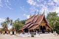 Beautiful view of the Wat Xieng Thong buddhist temple, Luang Prabang, Laos, Asia Royalty Free Stock Photo