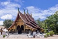 Beautiful view of the Wat Xieng Thong buddhist temple, Luang Prabang, Laos, Asia Royalty Free Stock Photo