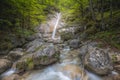 Waterfall near Konigssee lake in Berchtesgaden National Park, Germany