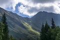 A beautiful view of the Western Tatra Mountains. Rohacska dolina. Slovakia Royalty Free Stock Photo