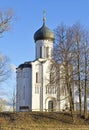 View of the white ancient Church