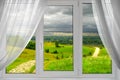 A beautiful view from the window Royalty Free Stock Photo