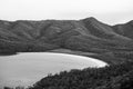 Wineglass Bay beach located in Freycinet National Park, Tasmania Royalty Free Stock Photo