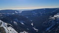 Beautifulv iew of winter mountain landscape