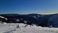 Beautifulv iew of winter mountain landscape