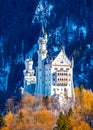 Beautiful view of world-famous Neuschwanstein Castle, southwest Bavaria, Germany Royalty Free Stock Photo