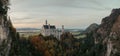 Beautiful view of world-famous Neuschwanstein Castle Royalty Free Stock Photo