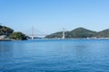 Beautiful view of Yobuko Bridge at Yobuko Port located on the Higashi Matsuura Peninsula in the northwestern part of karatsu. trad