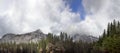 Beautiful view in Yosemite valley with half dome and el capitan