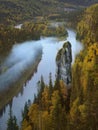 Beautiful Viewpoint That Calls Devil\'s Finger on Usva River in Ural Mountains. Russia