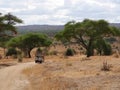 Beautiful views of AfricÃÂ°, jeeps with an opening top