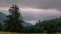 Beautiful views of the so-called \'route des cretes\' in the French Vosges Royalty Free Stock Photo