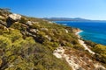 Beautiful views of the coast of island of Rhodes Greece Royalty Free Stock Photo