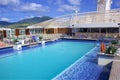 Cruiseship upper deck, Caribbean Royalty Free Stock Photo