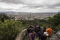 Beautiful views of Bogota from the Monserrate Trail