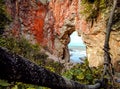 Beautiful views of gate at Mawar Island , Malaysia