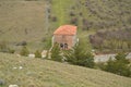 Beautiful Views Of The Hermitage Of Humilladero From High In The Village Of Medinaceli. Architecture, History, Travel.