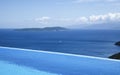 Beautiful views of the infinity pool by the sea