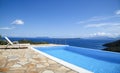 Beautiful views of the infinity pool by the sea