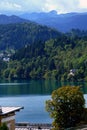 Beautiful views of Julian Alps from Slovenia, Europe