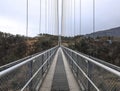 Beautiful views of KOKONOE UME SUSPENSION BRIDGE,Kokonoe City,Oita Prefecture,Kyushu,Japan Royalty Free Stock Photo