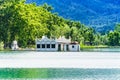 Views of Lake Banyolas, Girona, Catalonia, Spain Royalty Free Stock Photo