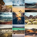 Beautiful views of Lanzarote Canary Islands Spain Royalty Free Stock Photo