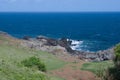 Beautiful views of Maui North coast, taken from famous winding Road to Hana. Maui, Hawaii