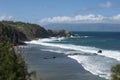 Beautiful views of Maui North coast, taken from famous winding Road to Hana. Maui, Hawaii