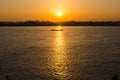 Beautiful Views Of The Mekong River At Sunrise Morning