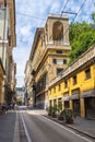 Beautiful views of old buildings and streets in Genoa, region of Liguria, Italy Royalty Free Stock Photo