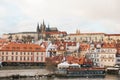 Beautiful views of the Old town with the Charles bridge in Prague, Czech Republic. Royalty Free Stock Photo