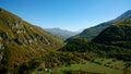 Beautiful views of one of the gorges of Montenegro in the autumn clear warm Sunny weather