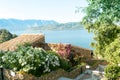 Beautiful views of the sea and mountains from the observation deck, the concept of tourism, landscapes of the island of