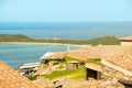 Beautiful views of the sea and mountains from the observation deck, the concept of tourism, landscapes of the island of