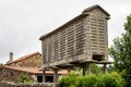 Beautiful village of As Pias in Spain, unique for its horreos, traditional granary barns